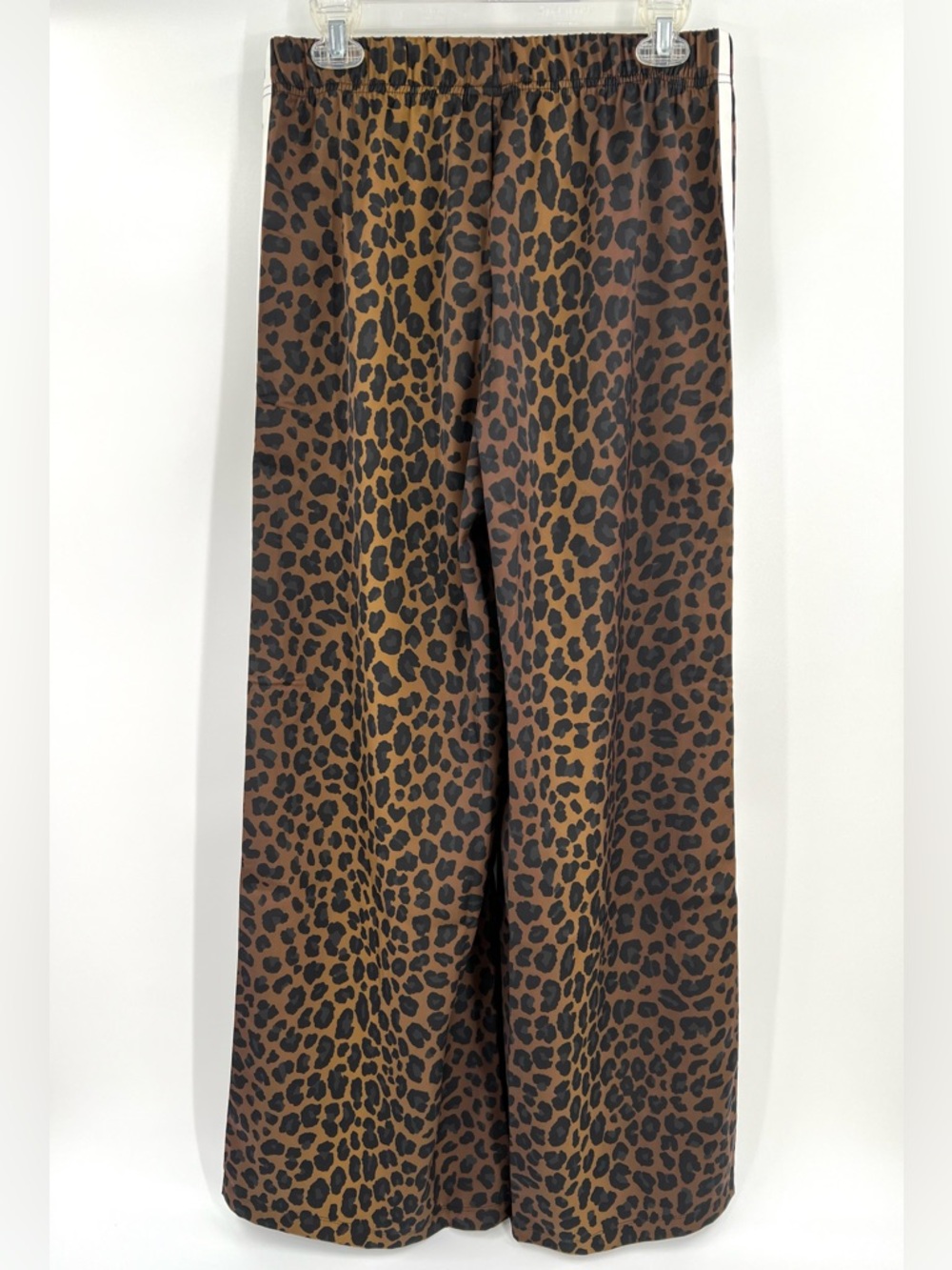 Adidas NWT Brown & Black Leopard Print Track Pants with White Stripes - Picture 5 of 6